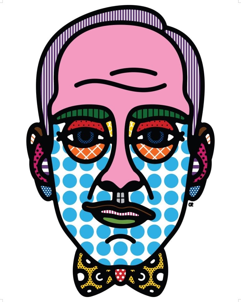 Portrait-JohnWater · Giclee prints wooden frame · 1000x800 · 2019 · Portrait-JohnWater · Giclee prints wooden frame