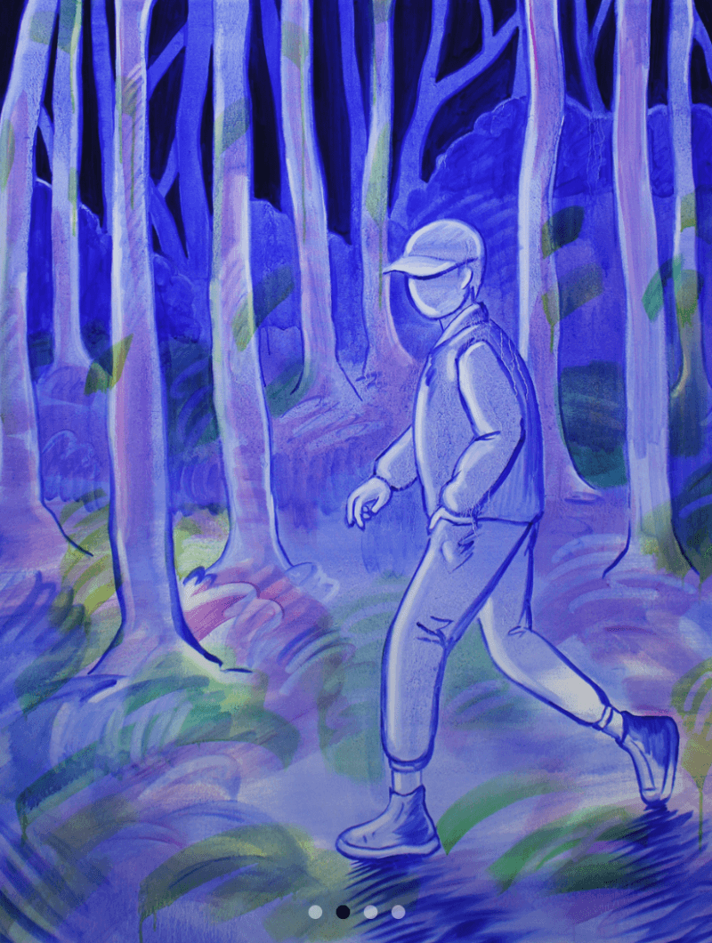 Forest Stroller · oil on canvas · 122 x 91.5cm · 2019 · Forest Stroller · oil on canvas