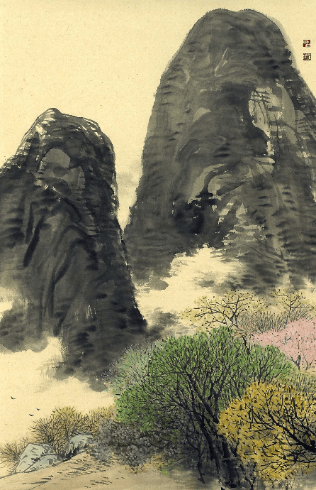 훈풍 · 화선지에 수묵담채 · 70x45 · 2007