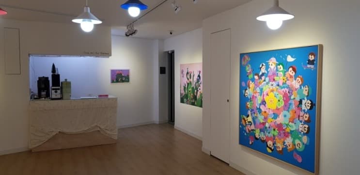 <무니의 꽃밭> 전시 전경 · Exhibition view