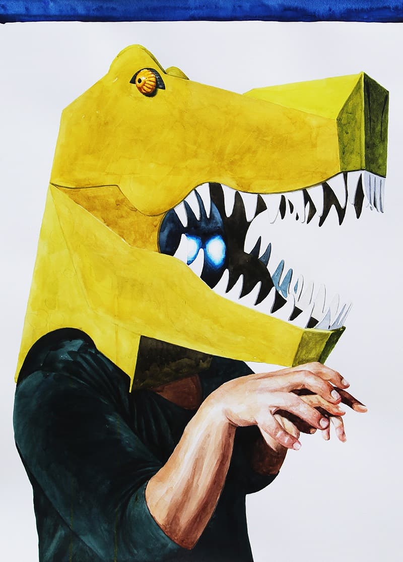Casting · 종이에 수채 · 70×50cm · 2019 · Casting · Watercoloring on paper