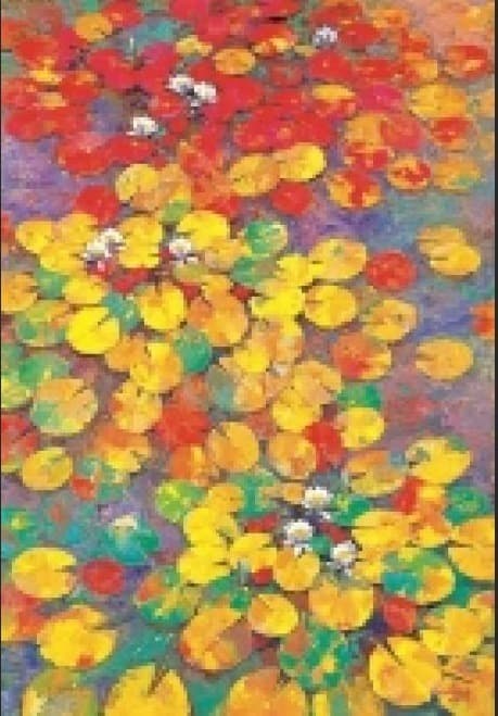 오승윤_수련 · Oil on canvas · 162*112cm · 1983 · Water lily · Oil on canvas