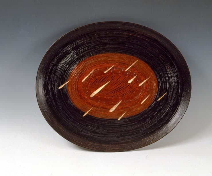 물방울 · 목,칠,색분 · 53.5×60.5×3.5cm · 1998 · Water drop