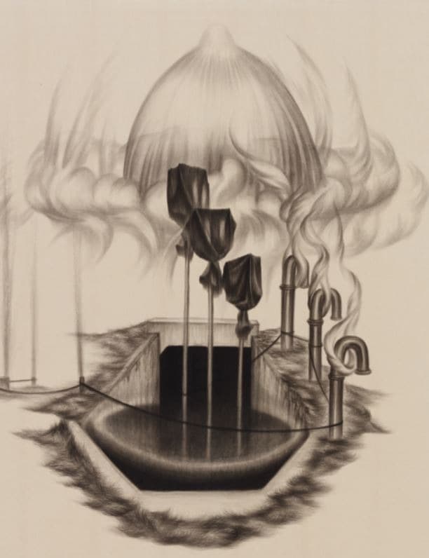 내가 여기 있다 · 한지에 먹 · 109×83cm · 2019