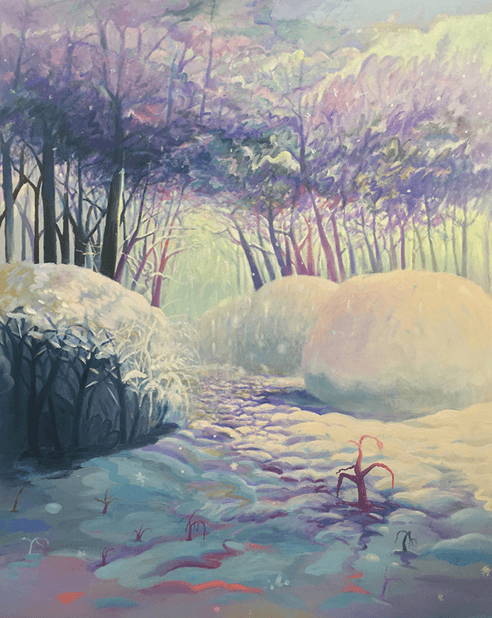 돌아가는 길 · 캔버스에 유채 · 162.2×130.3cm · 2019 · The way back · Oil on canvas