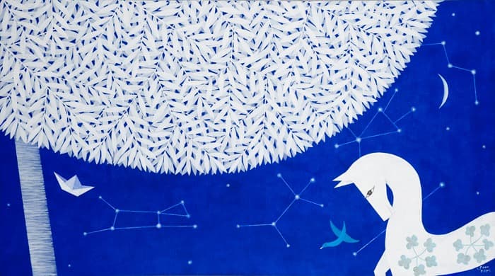 사색의정원-꿈을꾸다 · Mixed media on canvas · 97x162cm · Garden of Meditation · Mixed media on canvas