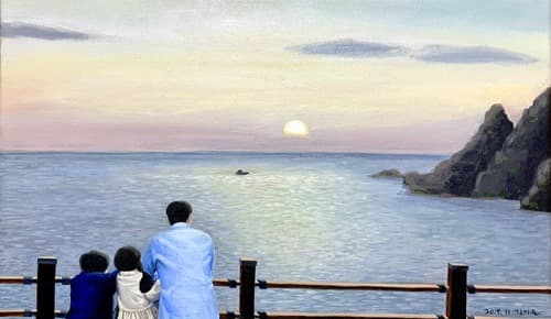 공유共有 · Acrylic on Canvas · 45.5x27cm · share · Acrylic on Canvas