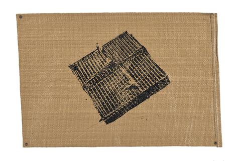 강원도 고성군 죽왕면 곡실평길 330 #6 · 마대에 실크스크린 · 41×61cm · 2019 · 330, Goksilpyeong-gil, Jugwang-myeon, Goseong-gun, Gangwon-do, Republic of Korea #6