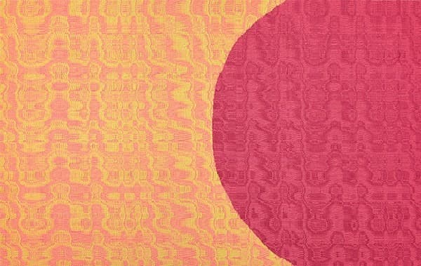 Inside_illusion of memory (기억착오) · rainbow yarn, Cotton yarn, Poly yarn, Dobby weaving · 84x130cm · 2019 · Inside_illusion of memory · rainbow yarn, Cotton yarn, Poly yarn, Dobby weaving