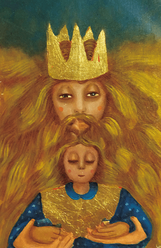 Marcia zegarra_신의 아이 · 23.5x37cm · Child of God