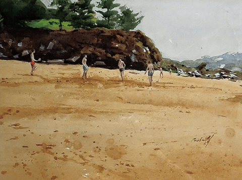 christian flores, 남미의 바다(7) · 수채화 · 36x27cm · Sea of South America (7) · Watercoloring