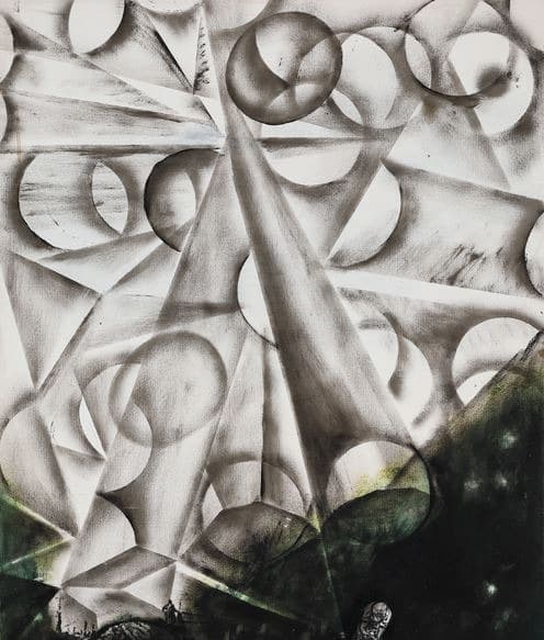 회화적 스펙트럼에 관한-'헛헛함' · 종이에 유채 · 72.7×60.6cm · 2019 · On the pictorial spectrum-The vain of painting in which time intervenes · Oil on paper