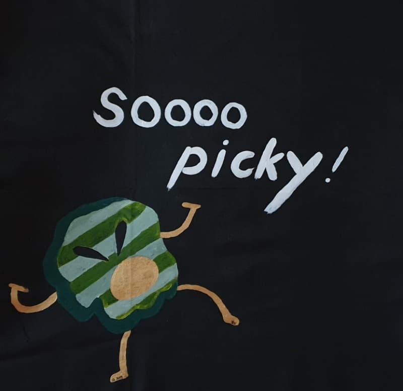 soooo picky · acrylic on canvas · 90x90cm · 2019 · soooo picky · acrylic on canvas