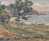 한상돈_풍경(송정) · 유채 · 45×53cm · 1975 · Landscape(Songjung) · Oil painting