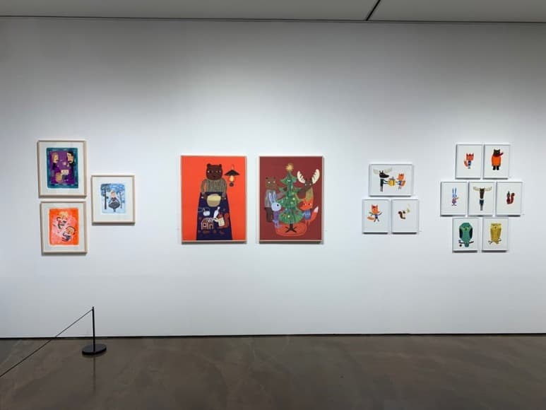 <My winter story, 숲길을 걸으며> 전시 전경 · <My winter story, walking along the forest> Installation view
