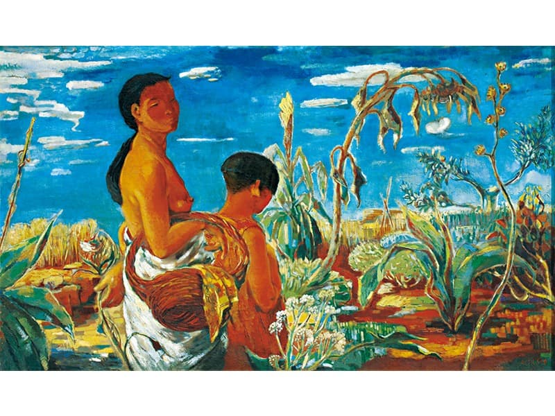 이인성 가을 어느 날 · 캔버스에 유채 · 96 x 161.4 cm · 1934 삼성미술관 리움 소장