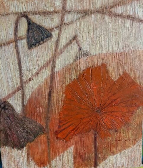 박은숙_연이야기 · 캔버스에 유채 · 53x45.5cm · 2018 · Park Eun-Sook_Yeon Story · Oil on canvas