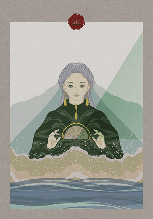 <오름 상상 그림 하나, 서쪽 열두 오름> 전시작품 · <An Imaginative Picture of  Oreum, and 12 Western Oreums> Exhibition Piece