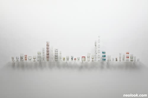 It was still there_거제2동 둥근식탁이 있던 집 · 20×300cm · 2019 · It was still there_The house with a round table in Geoje 2-dong
