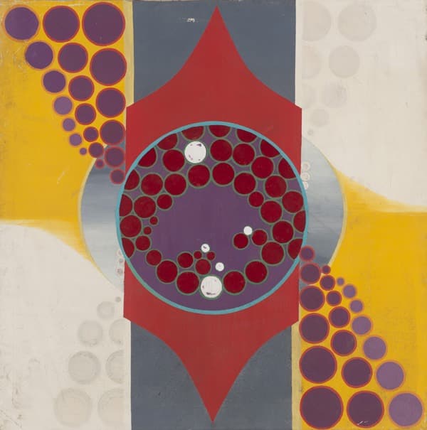 이향미_peinture-3 · 캔버스에 유채 · 150x150cm · 1969 · Lee Hyang-Mi_peinture-3 · Oil on canvas