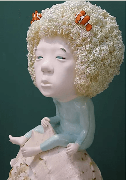 김기민_자연으로부터 오다 · FRP, Steel · 25x25x40cm · Kim Ki-Min_Come from nature · FRP, Steel