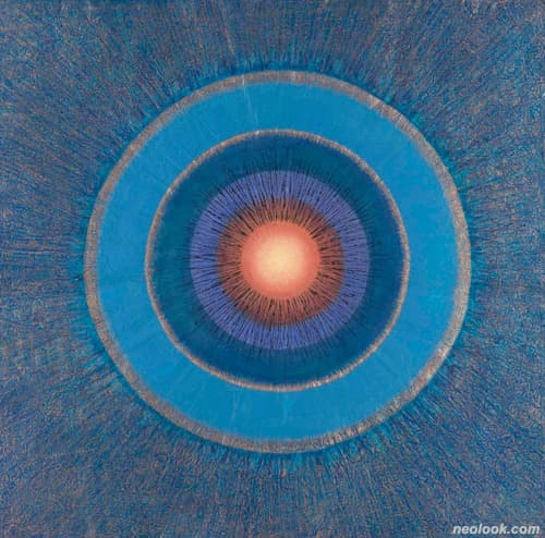 빛의 울림 · 혼합매체 · 120×121cm · 2019 · The Echo of Light · Mixed media
