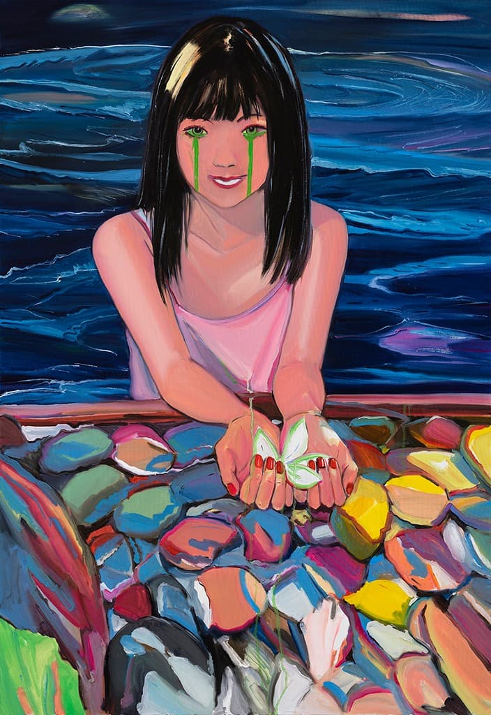 개구리요정 · 캔버스에 유채 · 116.8 x 80.3 cm · 2019 · Oil on canvas