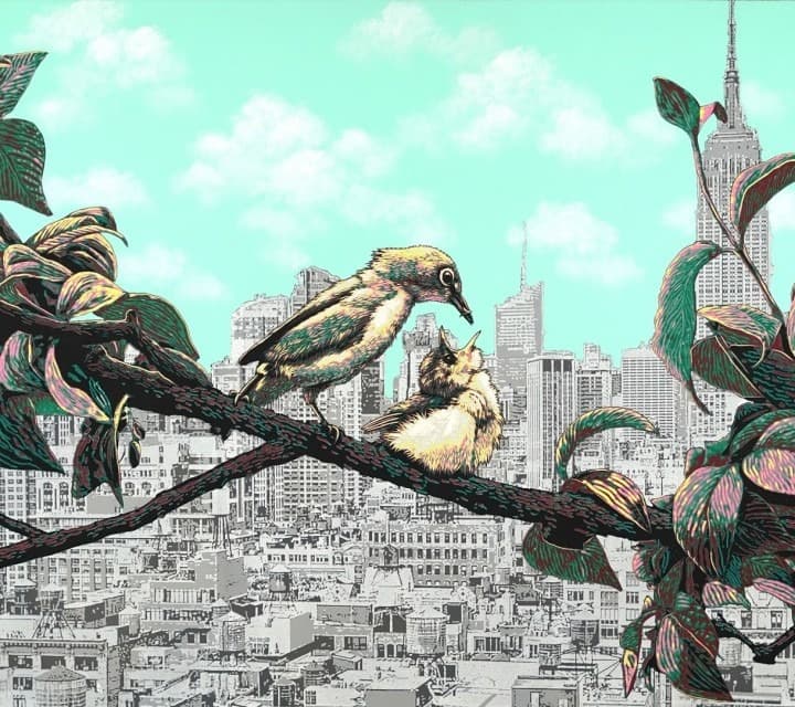 Strange Landscape · Aorylio&Soratoching&Outting on Canvus · 97x162cm · 2012 · Strange Landscape · Aorylio&Soratoching&Outting on Canvus