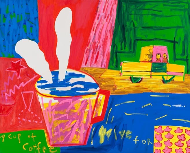 Game · 캔버스에 아크릴 · 130x60cm · 1992 · Game · Acrylic on canvas