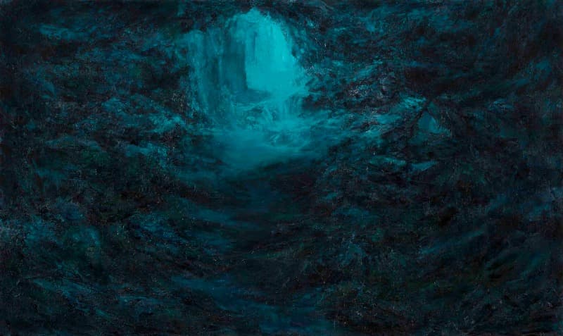 동굴 · acrylic on canvas · 97x162cm · 2019 · acrylic on canvas