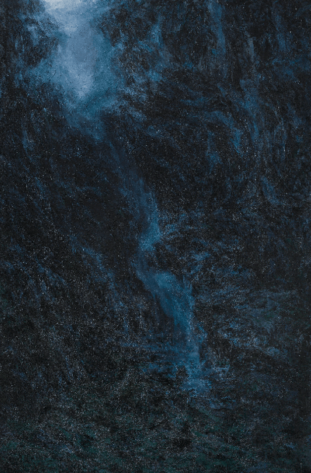 어둠의 고동 · acrylic on canvas · 194×130cm · 2019 · acrylic on canvas