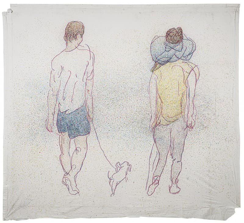 뒷모습2 · 캔버스에 아크릴 · 300×300cm · 2018 · Back View2 · Acrylic on canvas