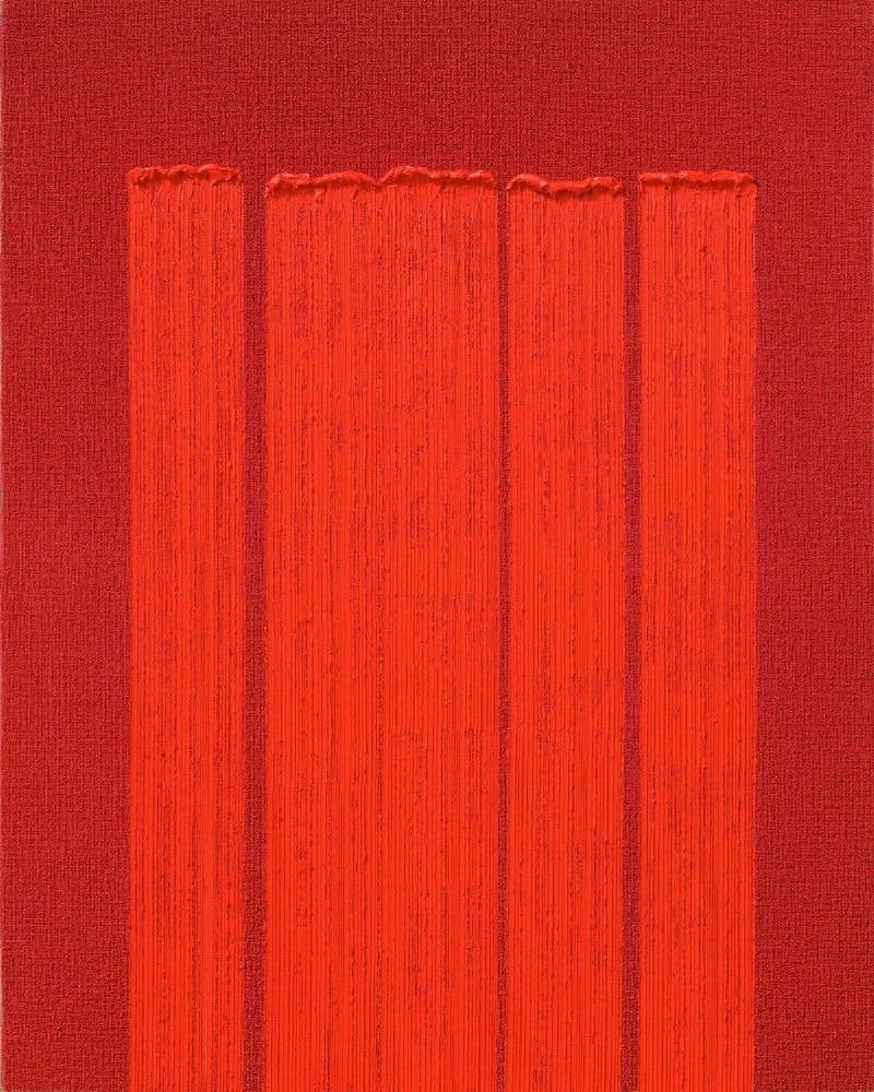 접합 · 마포에 유채 · 227cmx182cm · 2018 · bond · Oil on hemp cloth