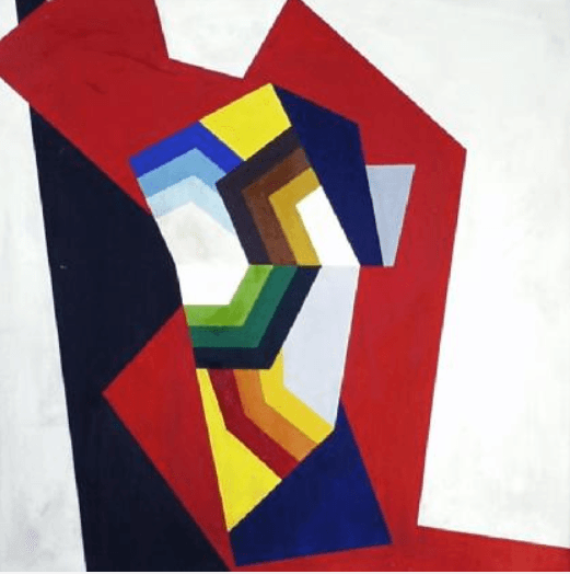 하종현/도시 계획 백서 · 켄버스에 유채 · 80cmx80cm · 1970 · Urban planning white paper · Oil on canvas