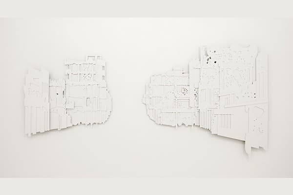 Façade-1 · stainless steel, paint · 150cmx300cmx6.5cm · 2019 · Façade-1 · stainless steel, paint