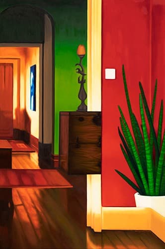 복도 · oil on linen · 145cmx97cm · 2018-2019 · A Hallway · oil on linen