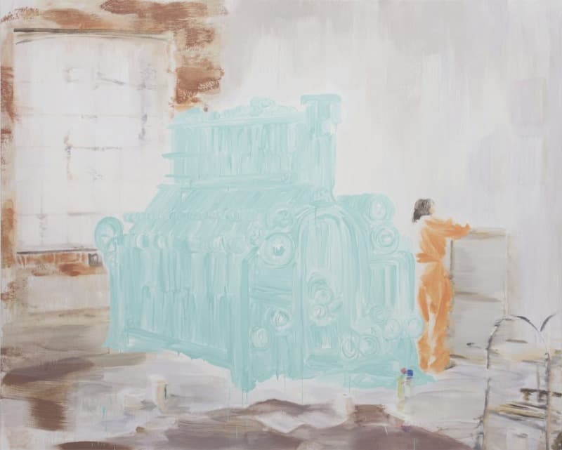 슈피너라이의 한 작업실 · 캔버스에 유채 · 180×220cm · 2017 · A workshop in Spinnery · Oil on canvas