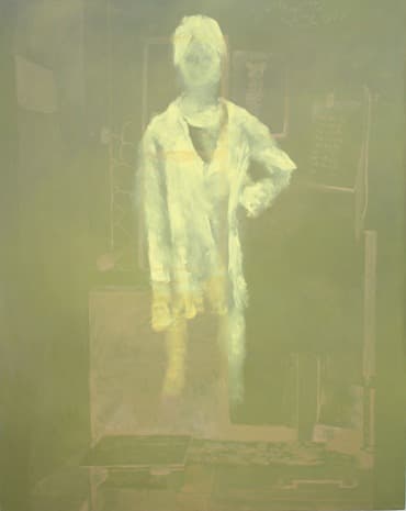 방문자 · 캔버스에 유채 · 162.2×130.3cm · 2010 · Visitor · Oil on canvas