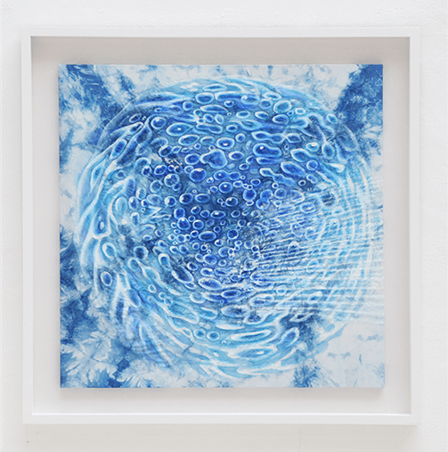 내려가는 물1 · 97.5x97.5cm · 2020 · Descending Water1