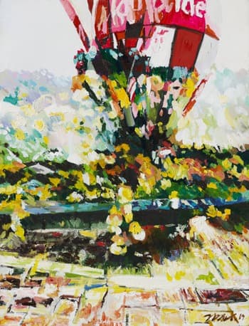 열기구 · 캔버스에 유채 · 31.8x40.9cm · 2019 · Hot-air balloon · Oil on Canvas