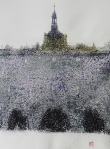 내 주는 강한 성이요-2 · 목탄 & 파스텔 · 60.6x45.5cm · 2019 · A mighty fortress is our God-2 · Charcoal & Pastel