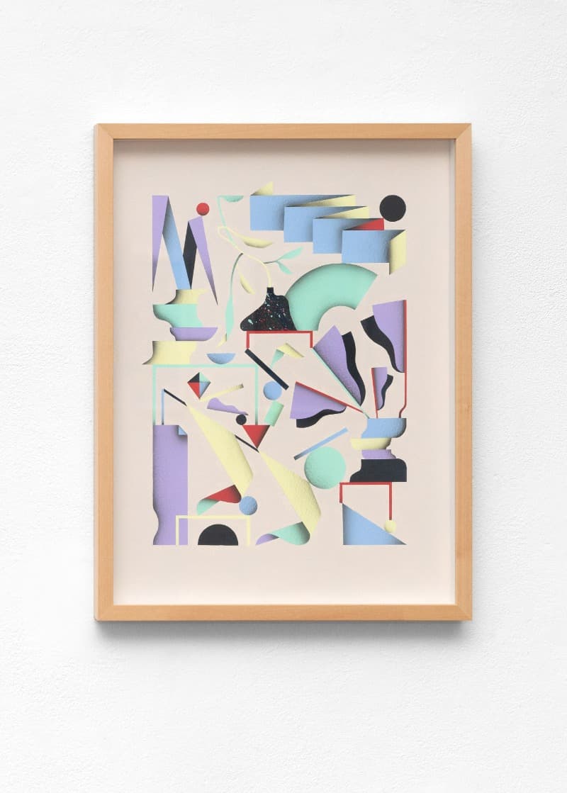 Houseplants #29 · Acrylic and airbrush on paper · 40x30 cm · 2019 · Houseplants #29 · Acrylic and airbrush on paper