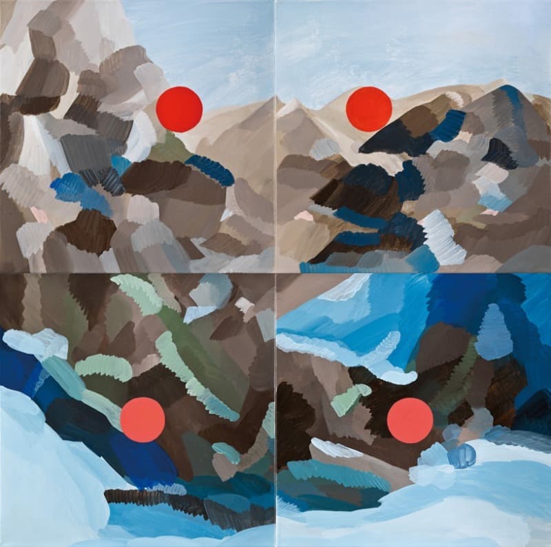 색을 먹는 몸 1 · 캔버스에 아크릴릭 · 100x100cm · 2020 · Body Eats Colour 1 · Acrylic on canvas