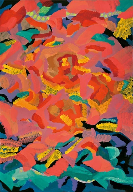 색을 먹는 몸 2 · 캔버스에 아크릴릭 · 65.1x45.5cm · 2020 · Body Eats Colour 2 · Acrylic on canvas