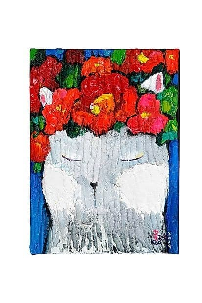 04, 꽃 그대 · 혼합재료 · 15.8x22 · 04, Flower you · Mixed media