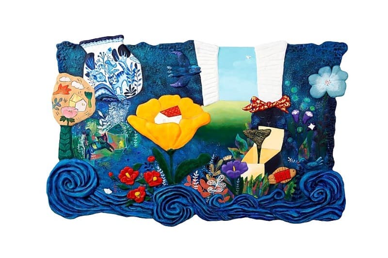 019, come true like a dream · 혼합재료 · 132x83cm · 019, come true like a dream · Mixed media