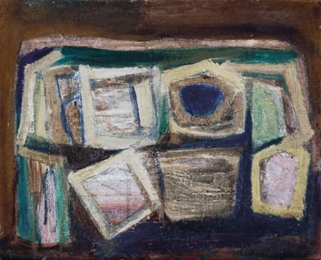 성백주, 무제 · 화판 위에 유채 · 30.5x37.5cm · 1964 · Sung Baek-joo, Untitled · Oil on drawing board