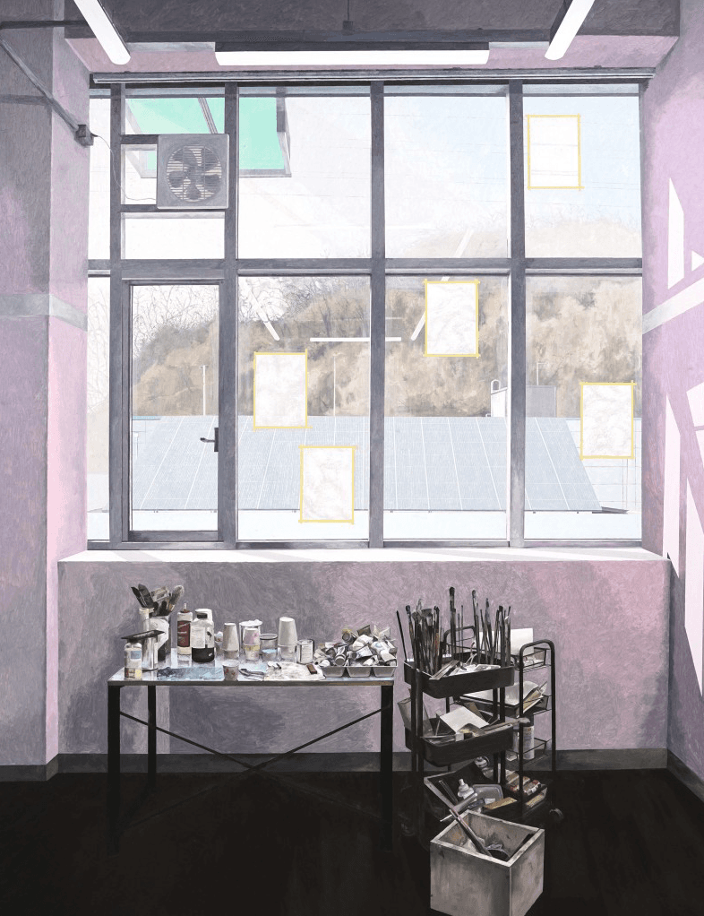 Workroom01 · oil on canvas · 259x193cm · 2019 · Workroom01 · oil on canvas