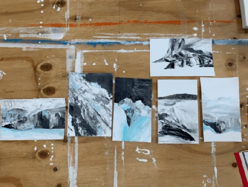 아이슬란드 · Performance, Drawing installation, oil on canvas · 2019 · Iceland · Performance, Drawing installation, oil on canvas