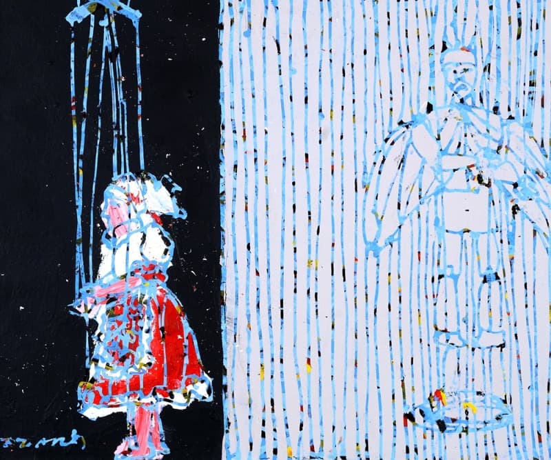 Another line · Acrylic on canvas · 72.7x60.6cm · 2020 · Another line · Acrylic on canvas